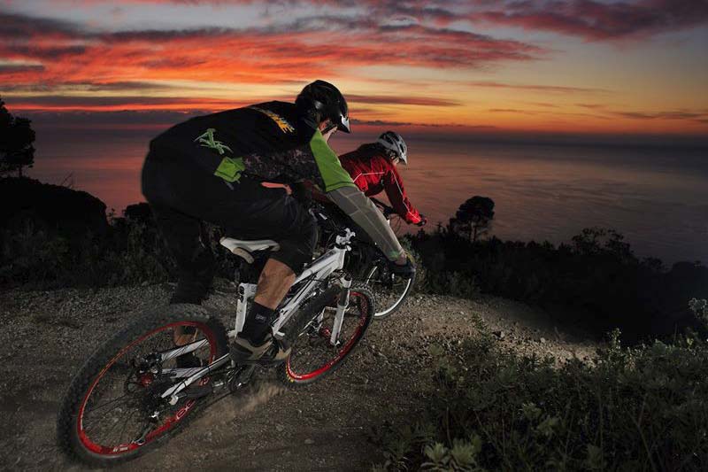 Sunset ride with Finale Ligure Freeride