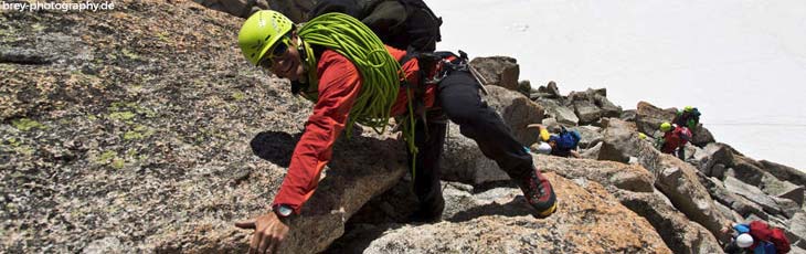 Mountaineering in the French Alps - banner