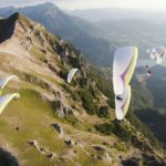 Paragliding over the Lac de Serre-Ponçon in the Ubaye Valley