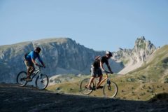 Cross-country mountain biking in the Le Dévoluy, Hautes Alpes