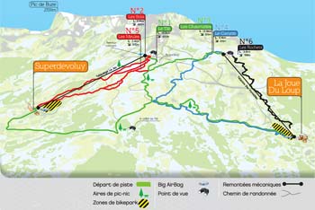 Le Dévoluy MTB Trail Map