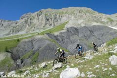 Backcountry mountain biking in Valberg, France