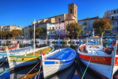 Traditional fishing boats in La Ciotat's Old Port