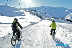 Roc'n Bike downhill mountain biking on snow in Les Menuires