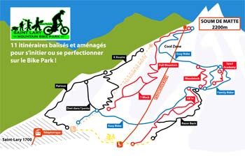 Saint Lary MTB Trail Map - small
