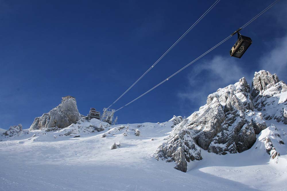 Access some of Courchevel's best off-piste skiing from the Saulire Cable Car