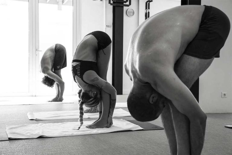 1 of 26 Bikram Yoga poses performed during a 90 minute session