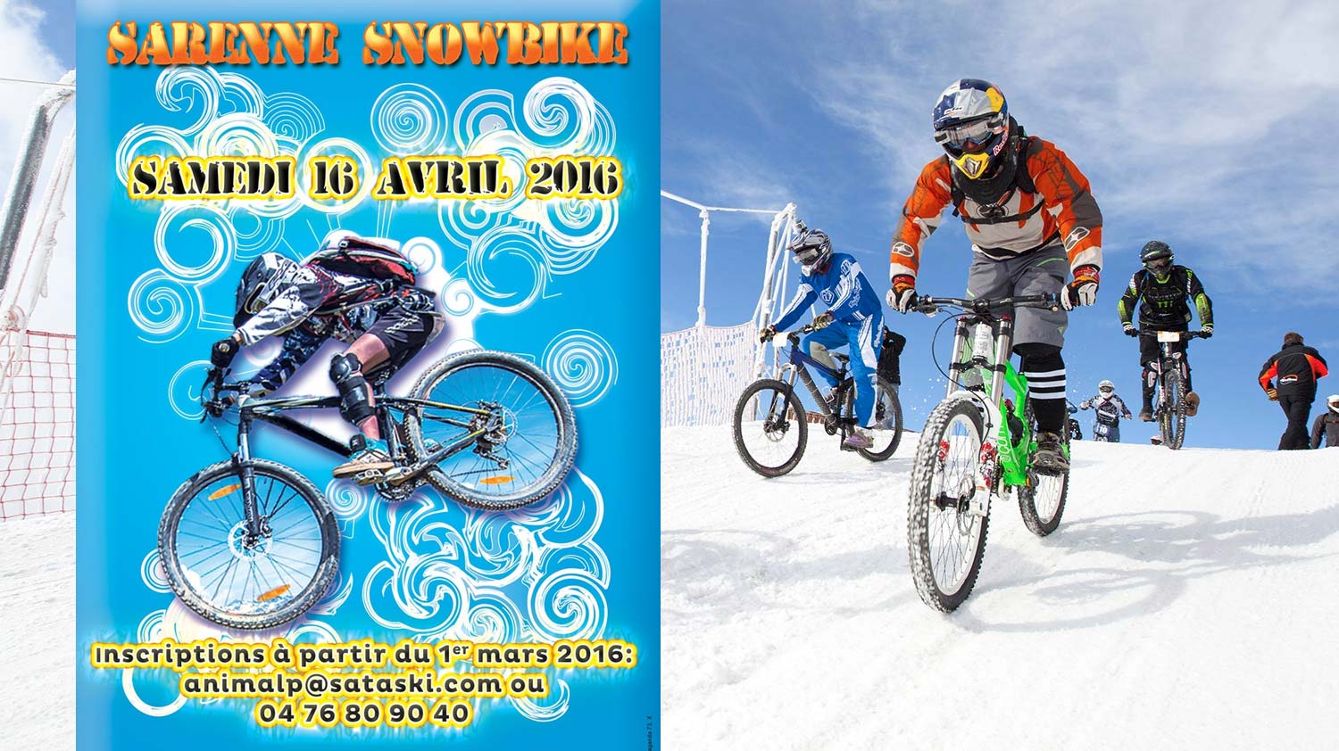 Sarenne Snowbike 2016 Alpe d'Huez