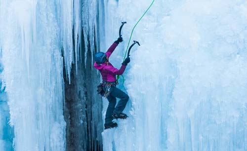 Ice climbing in Chamonix with Adventure Base