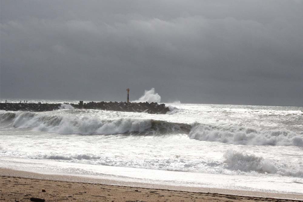 Stormy day at La Barre, Anglet