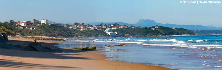 Surfing in Bidart on France's south-west Atlantic coast Surfing in Bidart on France's south-west Atlantic coast