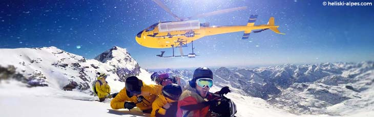 Heli-Skiing and Boarding in the French Alps