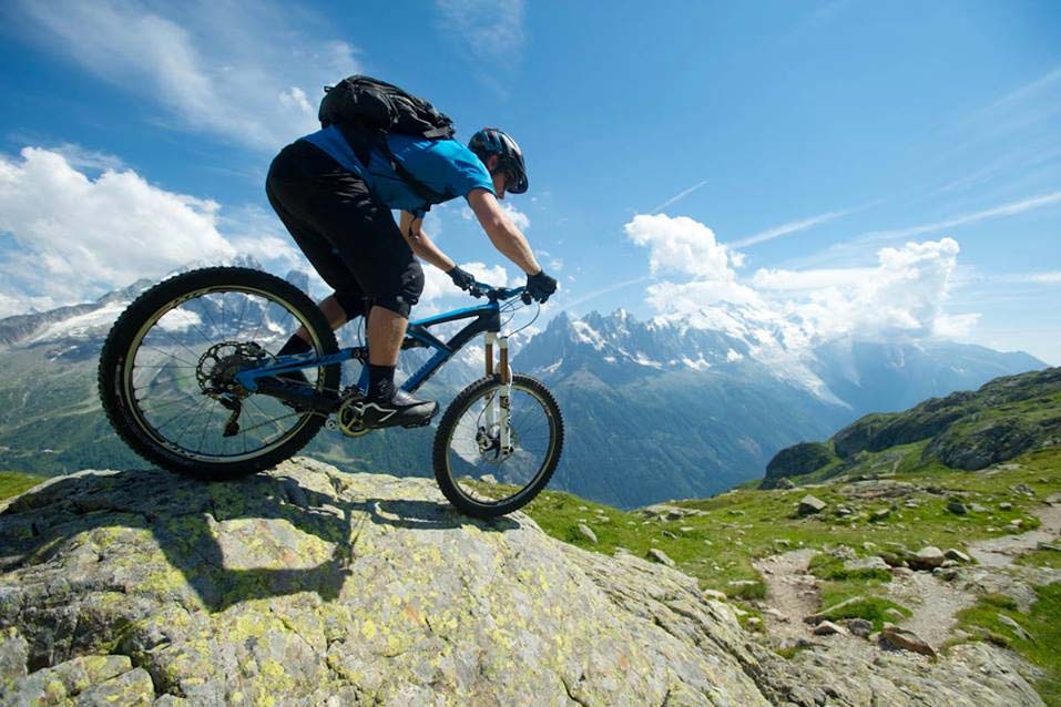 Matt Hunter rides the Tour du Mont Blanc MTB circuit