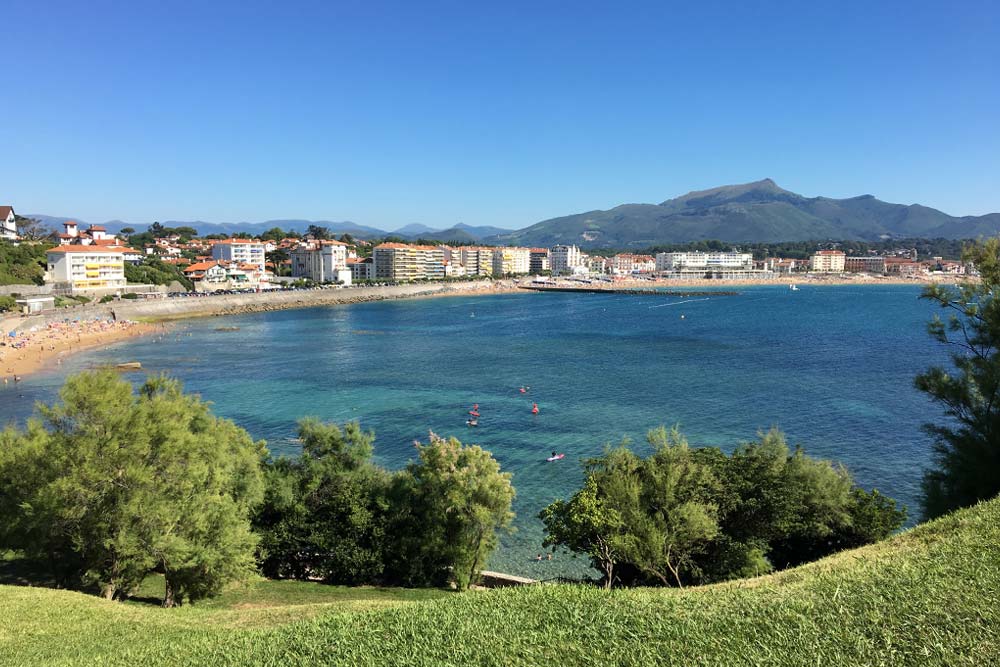 View over Saint-Jean-de-Luz from Pointe de Sainte Barbe
