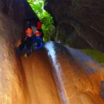 Descending the Betton canyon in the Roanne Valley