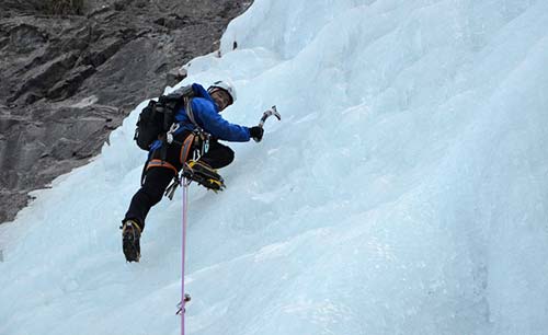 Ice climbing in the southern French Alps with Undiscovered Mountains
