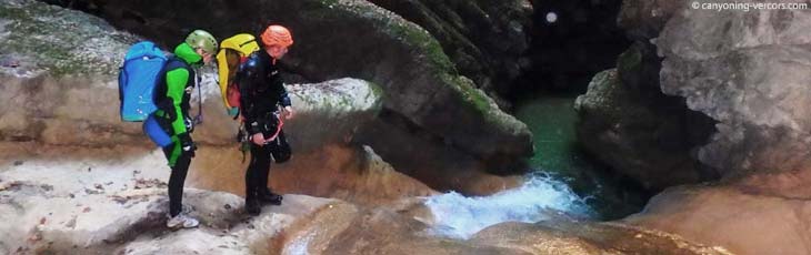Canyoning in the Vercors Massif
