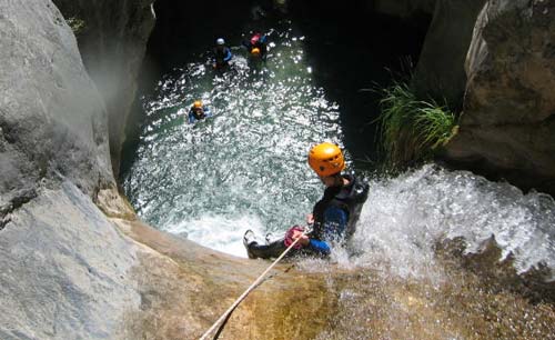 Expert canyoning trips in the Alpes Maritimes with Azur Canyoning