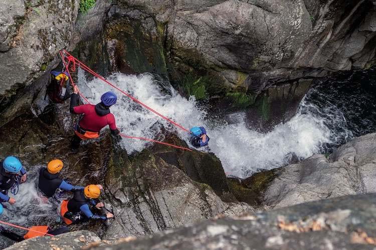 Canyoning i C-Nationalparken, Frankrig