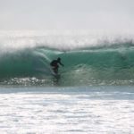 Surfing in Lostmarc'h, Brittany