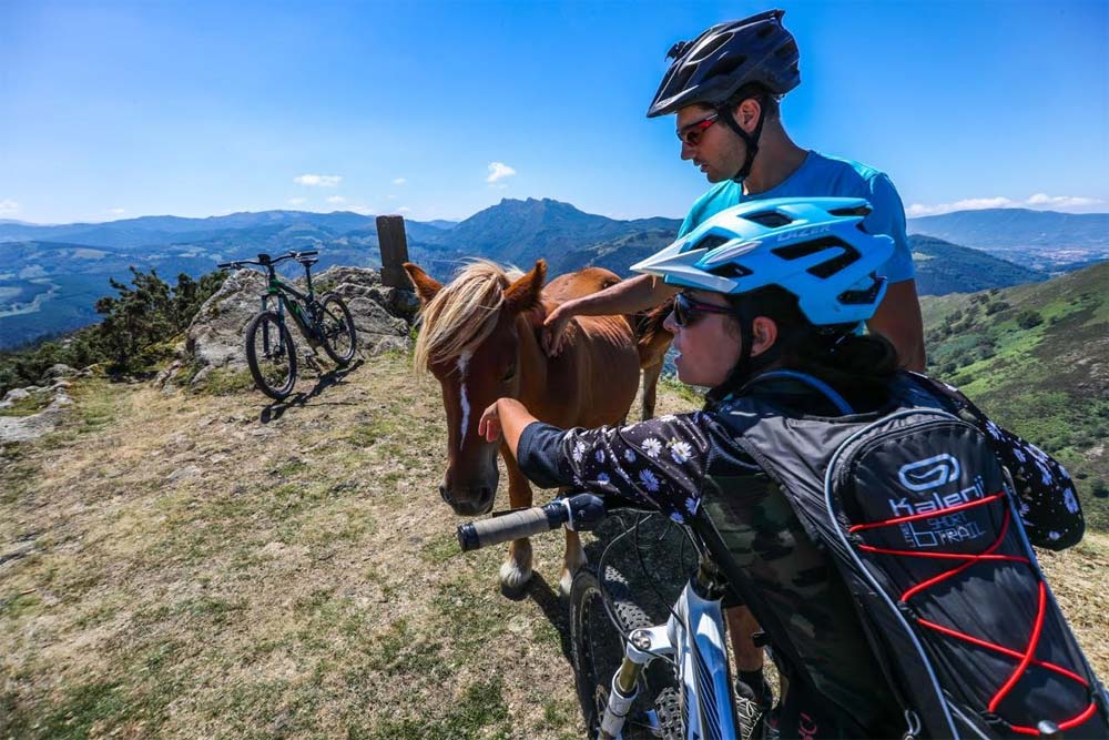 The locals welcome electric mountain bikes