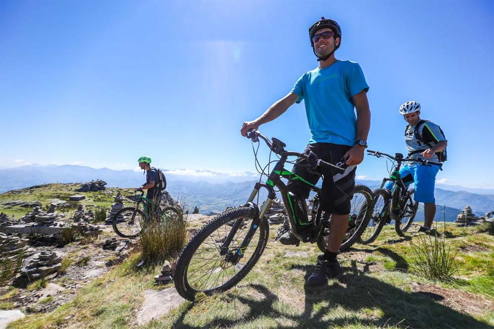Electric mountain biking in south-west France