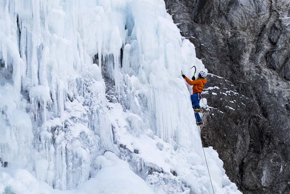 Ice climbing in Serre Chevalier