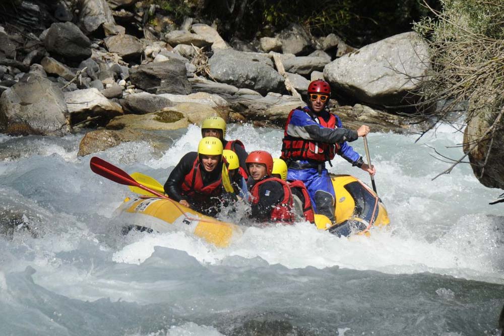 Rafting the mighty Guisane River