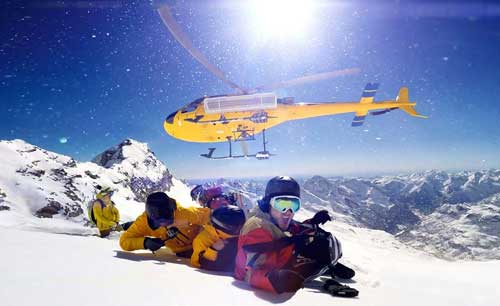 Heli-Skiing in the Alps