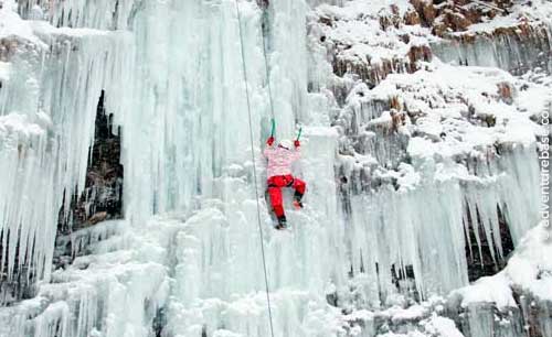 Ice Climbing in the French Alps