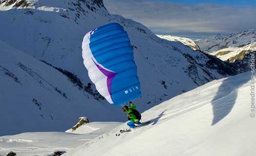 Speedriding in the French Alps