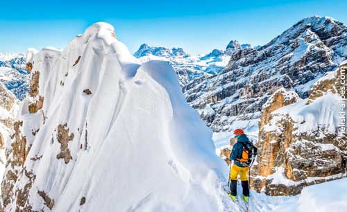 Extreme Steep Skiing in the French Alps