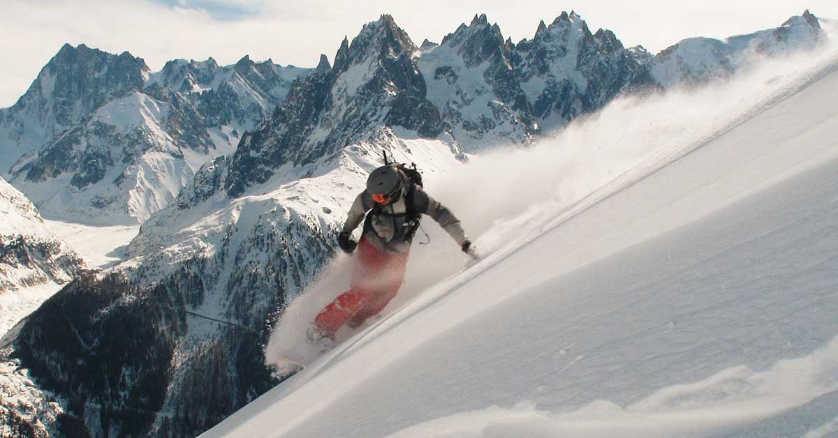 Chamonix Freeride Snowboarding