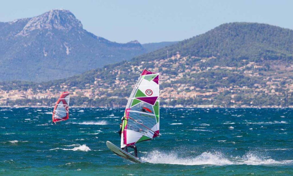Windsurfing at Camping international in Giens
