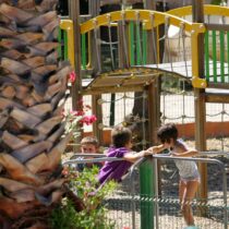 Kids play area at Camping international in Giens