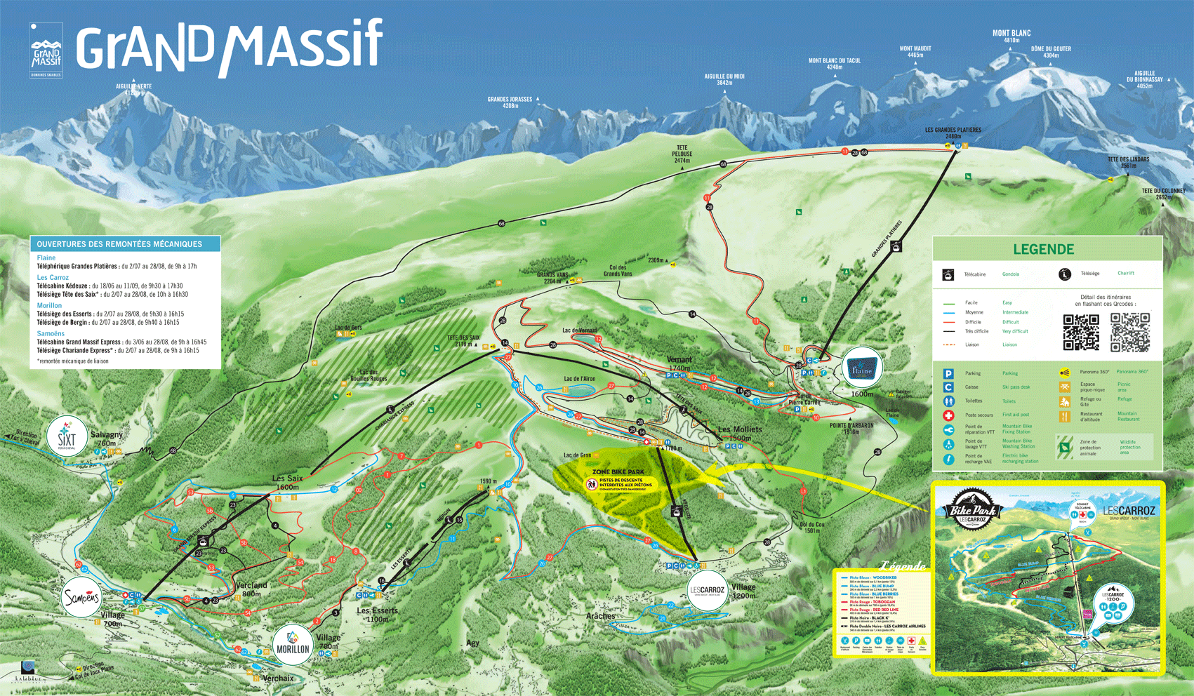Samoens and Le Grand Massif MTB trail map