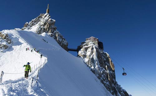 The Vallée Blanche Ski Descent in Chamonix