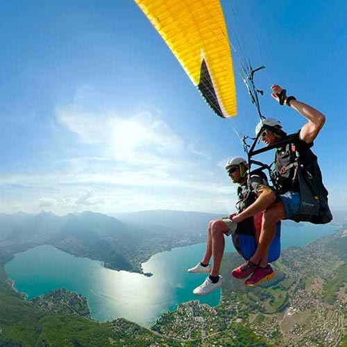 Paragliding in Annecy, France