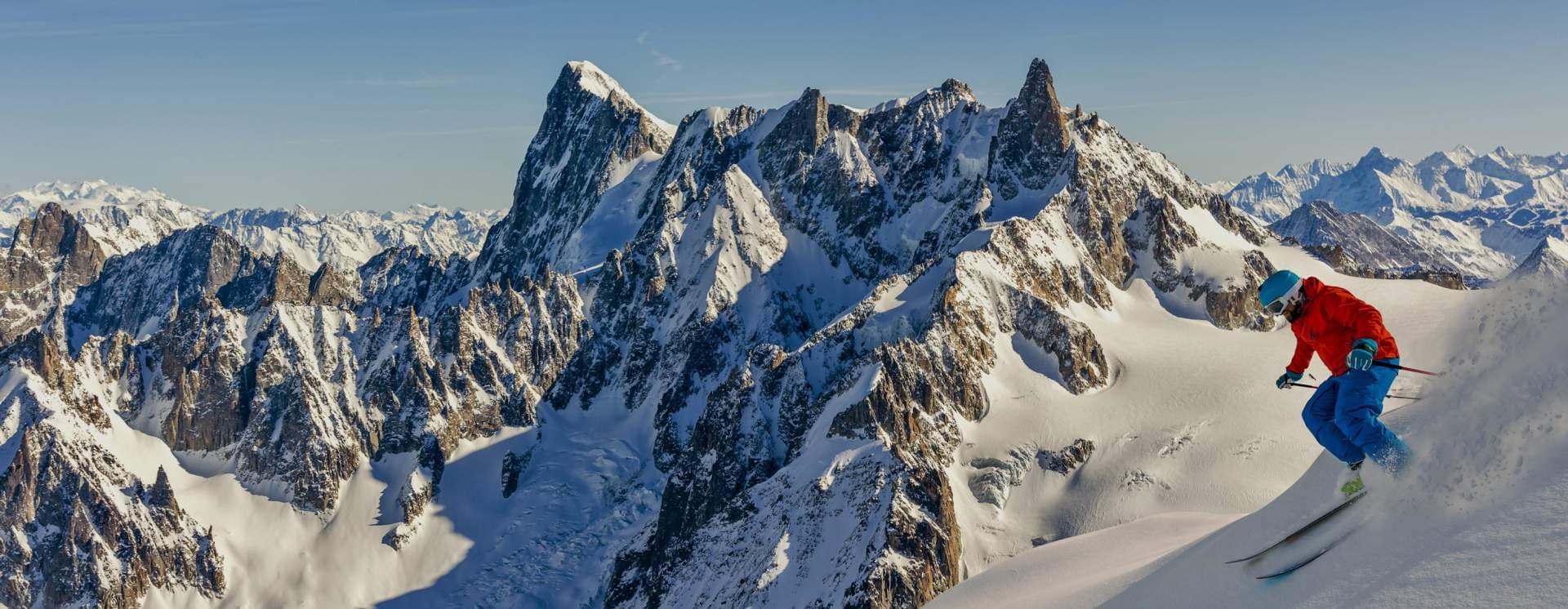 Skiing in the French Alps