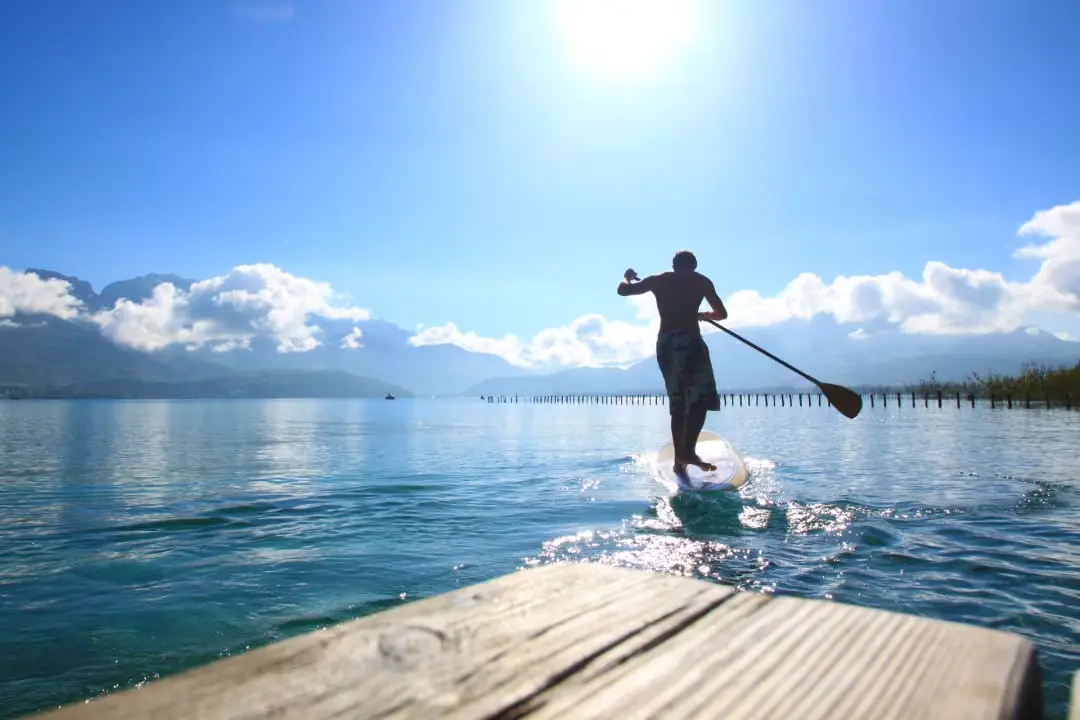 Stand-Up Paddleboarding in Annecy