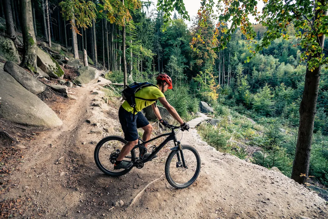 Mountain biking in Parc de la Valmasque, French Riviera