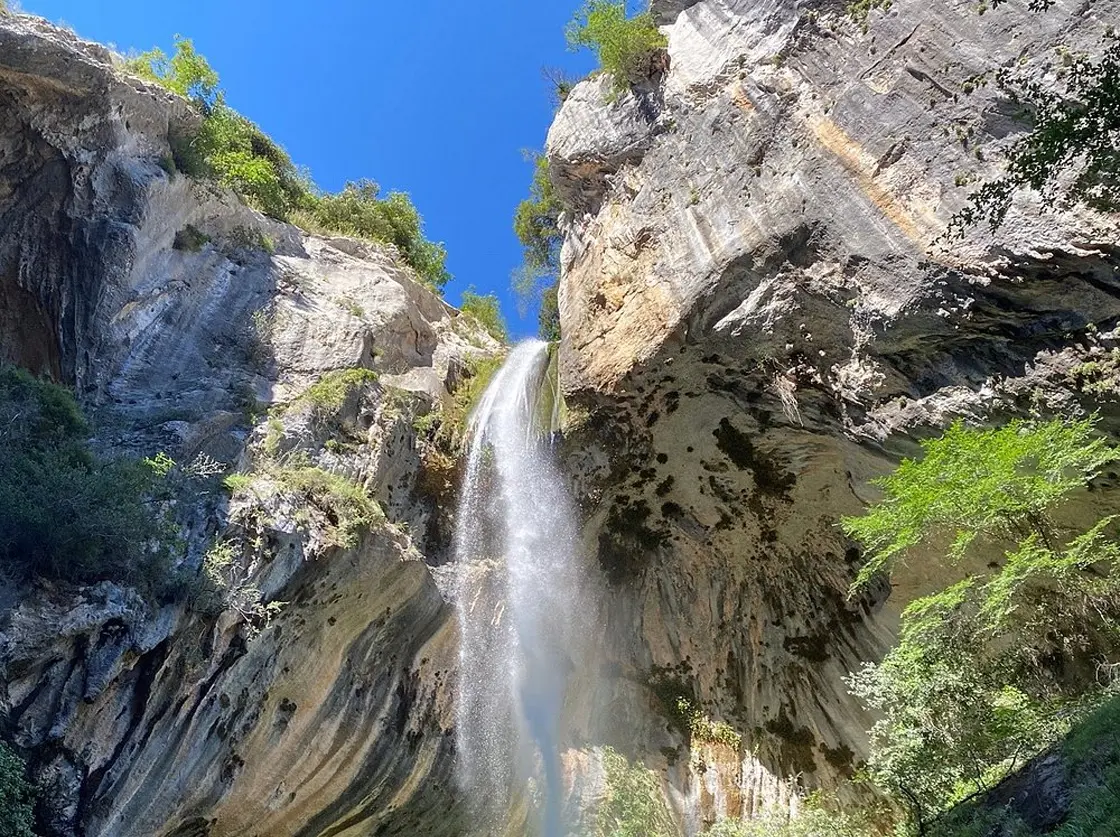 Cascade de Courmes in the Gorges du Loup