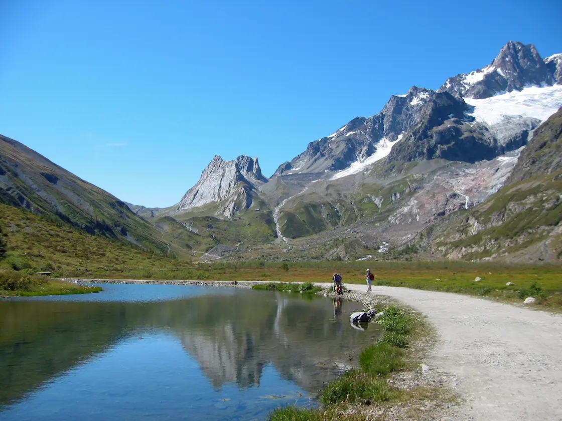 Upper Val Veny from near the refuge Élisabeth