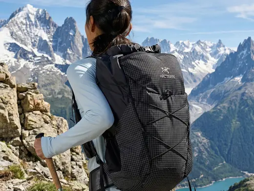 Hiking in the Alps with the Arc'teryx Aerios 35 Backpack