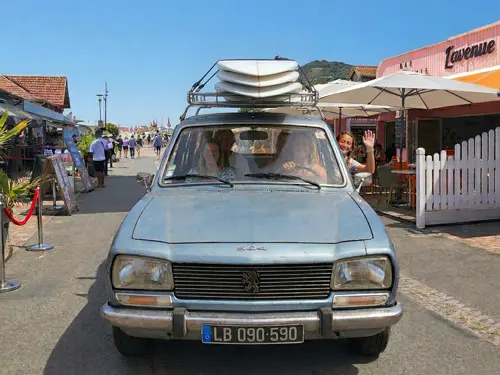 Young surfers on a surf trip in south-west France