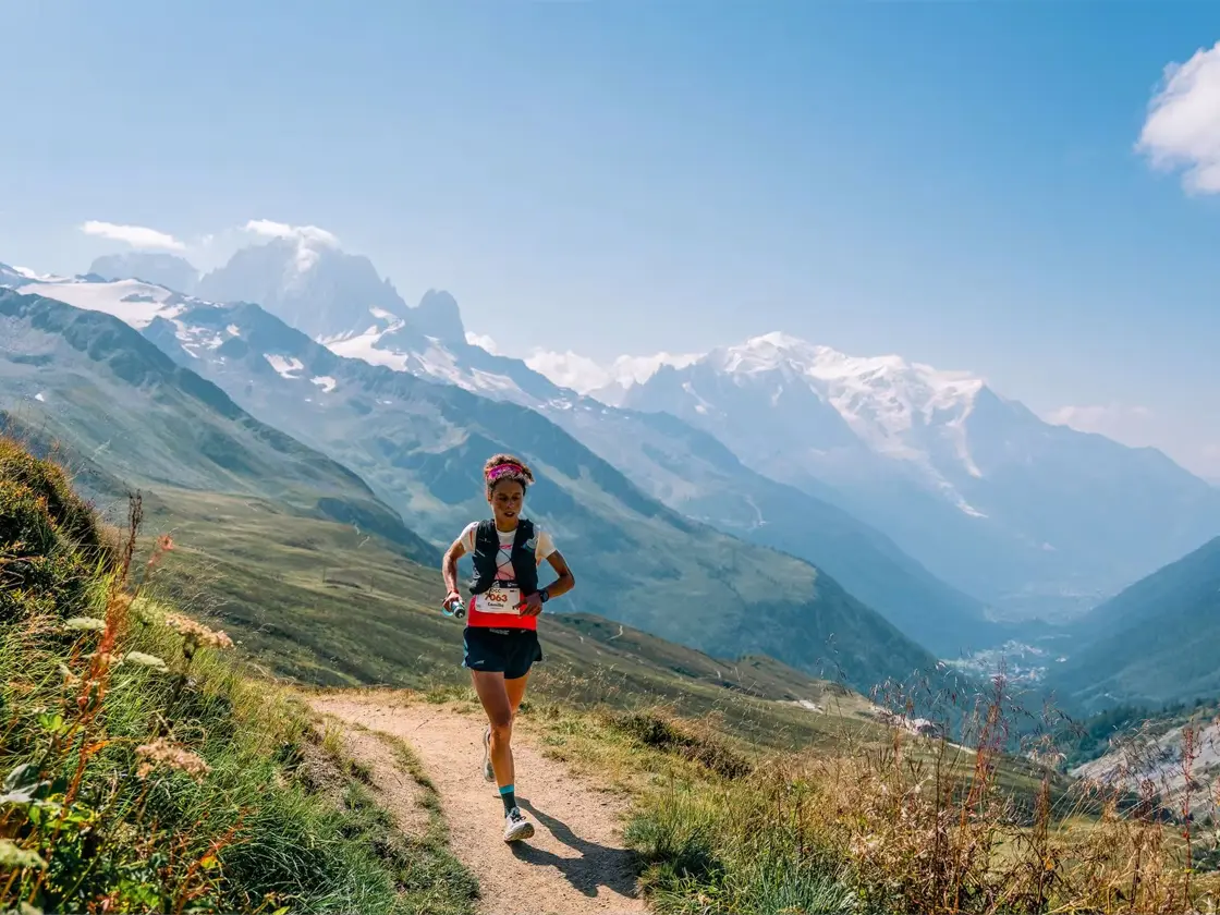 Trail running in Chamonix Mont Blanc valley UTMB