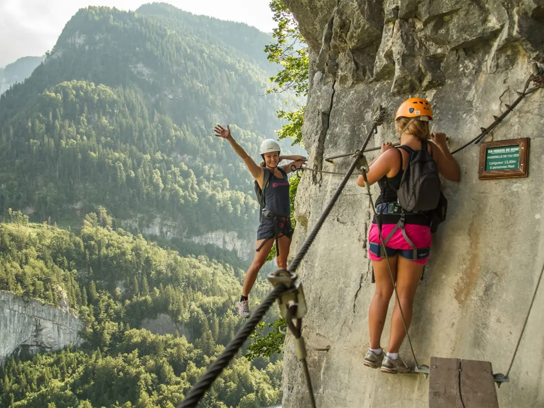 Via ferrata du Mont near Samoens