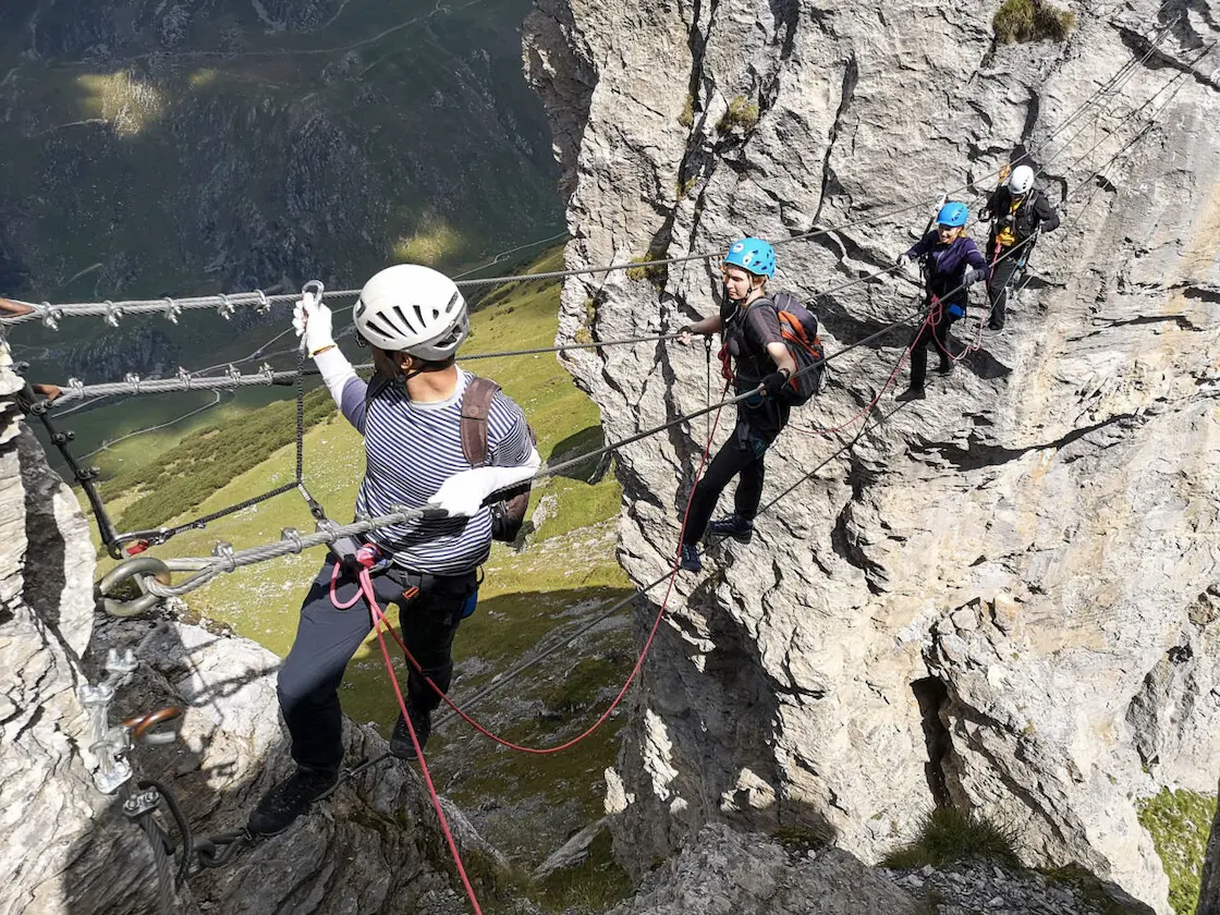 Via Ferrata du Roc du Vent in Arêches-Beaufort