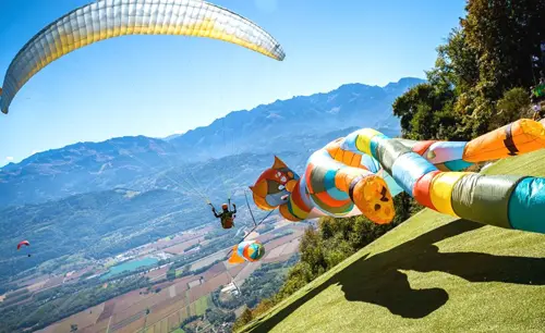 The Coupe Icare free flight festival at Saint-Hilaire-du-Touvet