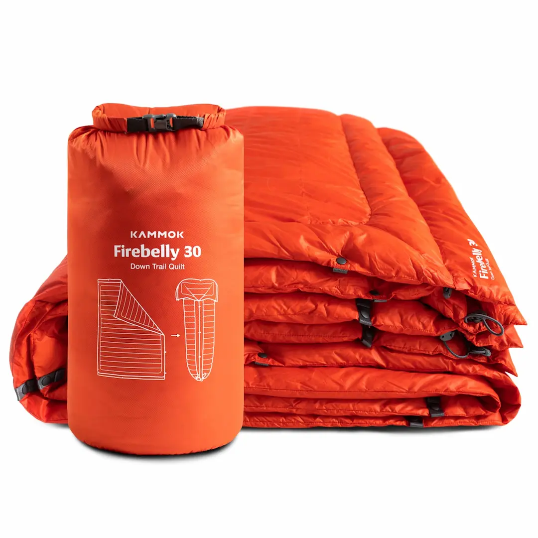 Kammok Firebelly down trail quilt